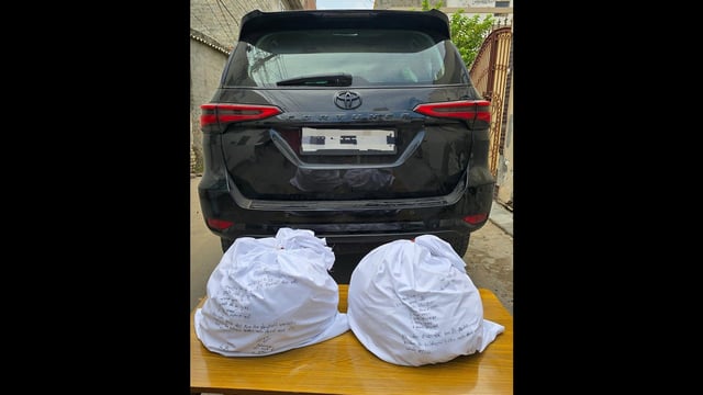 According to director general of police Gaurav Yadav, preliminary investigation has revealed that the consignment was sent by Pakistan-based handlers for distribution in Punjab. (HT)