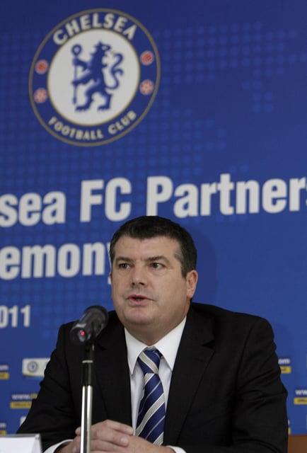 Ron Gourlay, durante su etapa en el Chelsea