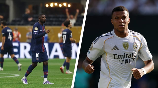 Dembélé et Mbappé, frères en dehors du terrain, adversaires ce samedi.