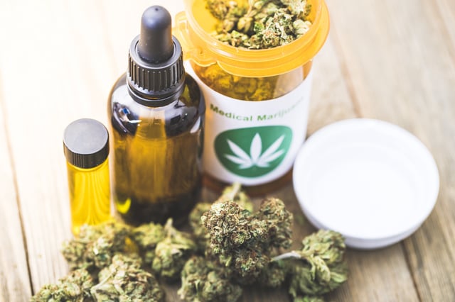 A stock photo of Medical Marijuana. Perfect for projects about Medical Cannabis, recreational drugs and Marijuana.