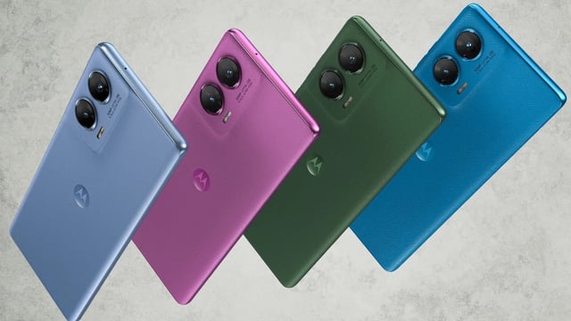 Moto G96 5G comes in Ashleigh Blue, Dresden Blue, Cattleya Orchid, and Greener Pastures shades