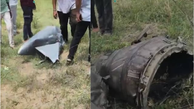 First Visuals: IAF Plane Crashes in Rajasthan's Churu; One Pilot Dead   | Image: X