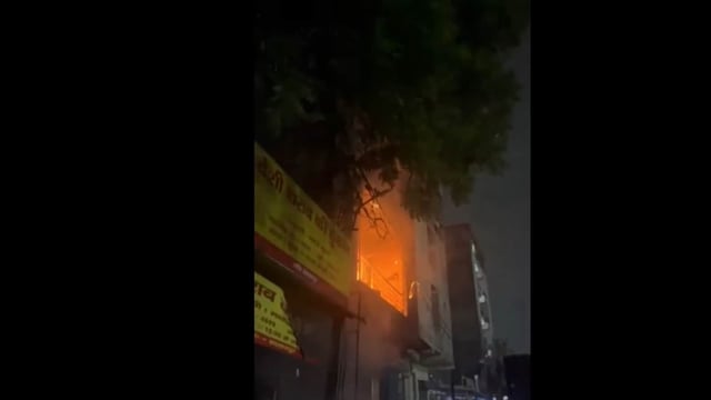 The fire was reported on the first floor of a four-storey building in Naya Gaon of the Phase-2 police station area.