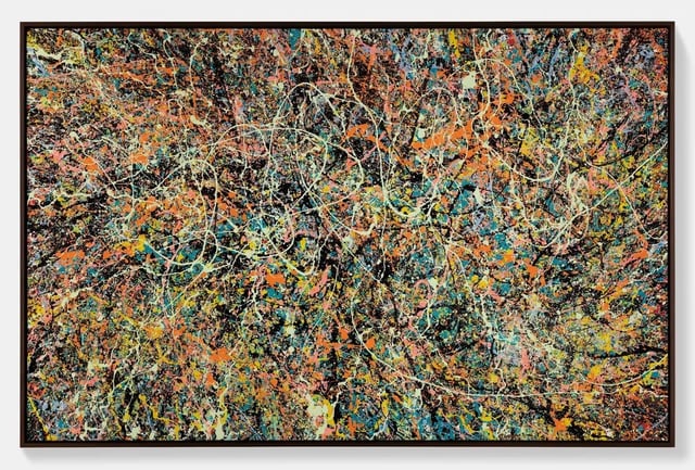 One of Sheeran's Pollocky paintings