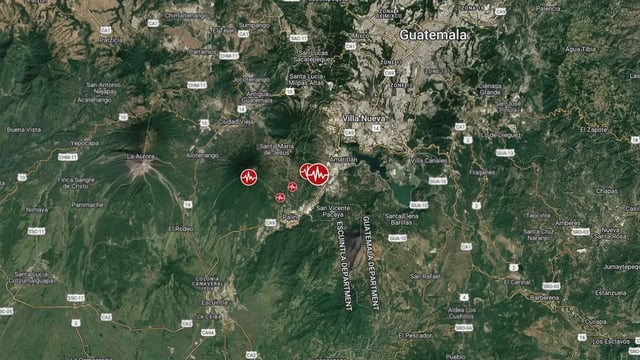 guatemala earthquakes july 8 2025 location map