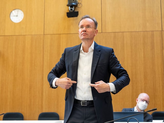 Der frühere Wirecard-Chef Markus Braun im Prozess.