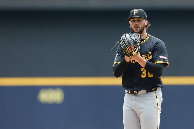 MILWAUKEE, WISCONSIN - JUNE 25: Paul Skenes #30 of the Pittsburgh Pirates throws a pitch in the second inning against the Milwaukee Brewers at American Family Field on June 25, 2025 in Milwaukee, Wisconsin.