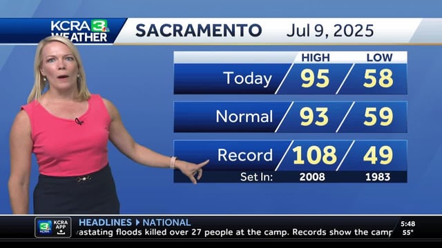 KCRA Meteorologist Tamara Berg shows what's helping us keep cool for the morning and what will help drive temperatures up late week.
