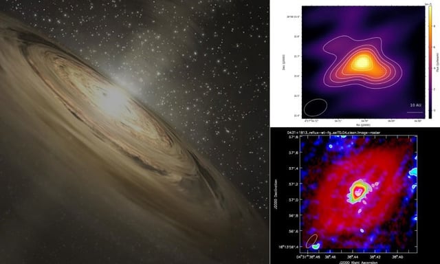 Credit: NASA/JPL-Caltech/Hesterly, Drabek-Maunder, Greaves, Richards, et al./Greaves, Hesterly, Richards, and et al./ALMA partnership et al
