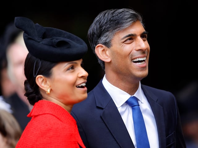 Former British Prime Minister Rishi Sunak, and his wife, Akshata Murty, have a combined net worth of about $871 million, according to The Sunday Times Rich List.