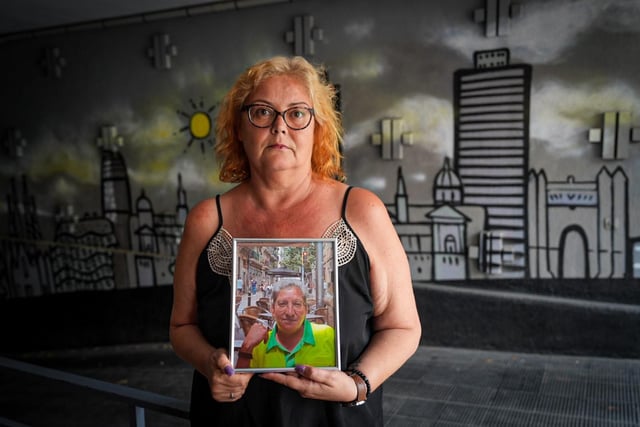Clara Aguilar, la hermana de Montserrat Aguilar, la trabajadora de la limpieza fallecida durante la ola de calor en Barcelona.