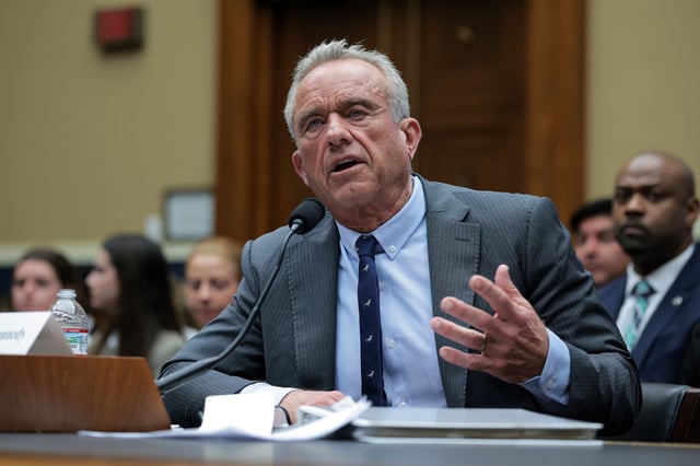 Health and Human Services Secretary Robert F. Kennedy Jr. testifies before the House Energy and Commerce Committee Health Subcommittee in the Rayburn House Office Building on June 24, 2025 in Washington, DC.