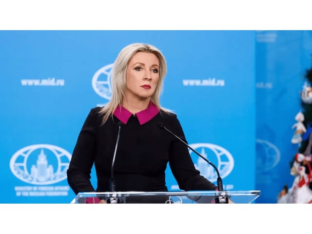 La canciller rusa María Zajárova.