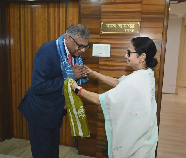 Tata Sons Chairman Natarajan Chandrasekaran Meets Mamata Banerjee
