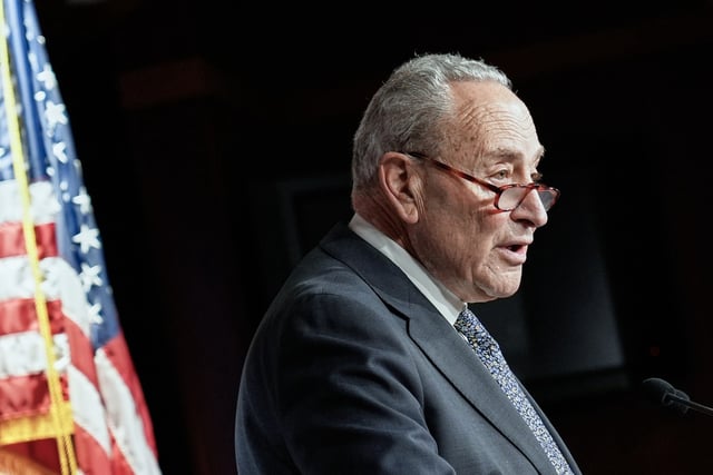Senate Minority Leader Chuck Schumer, D-N.Y., at the U.S. Capitol, on July 1, 2025.