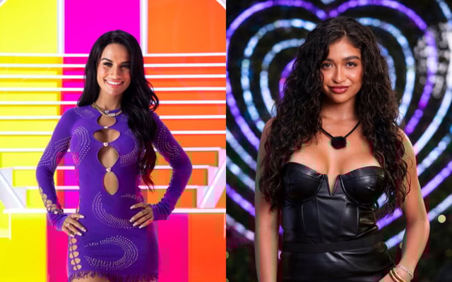 "Love Island USA" Season 7 cast members Yulissa Escobar, left, and Cierra Ortega, right.
