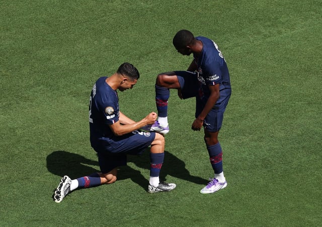 Ici avec Achraf Hakimi (à gauche), Ousmane Dembélé a marqué mercredi.
