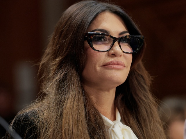 Kimberly Guilfoyle, President Trump's nominee to be the U.S. ambassador to Greece, listens during a nominations hearing with the Senate Foreign Relations Committee on Capitol Hill on July 09, 2025 in Washington, DC. The committee will hear from a series of nominees for United States ambassador and foreign service roles. (Anna Moneymaker/Getty)