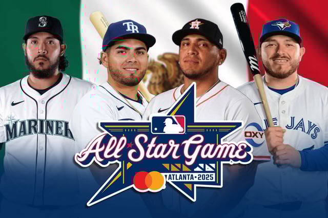 Los mexicanos Andrés Muñoz, Jonathan Aranda, Isaac Paredes y Alejandro Kirk formarán parte del equipo de la Liga Americana en el Juego de Estrellas. (Foto: Especial GH)