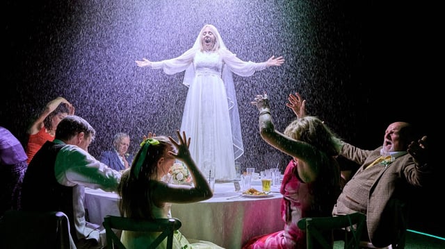 Sinead Matthews plays the young bride Sylvia in Beth Steel’s wedding party drama