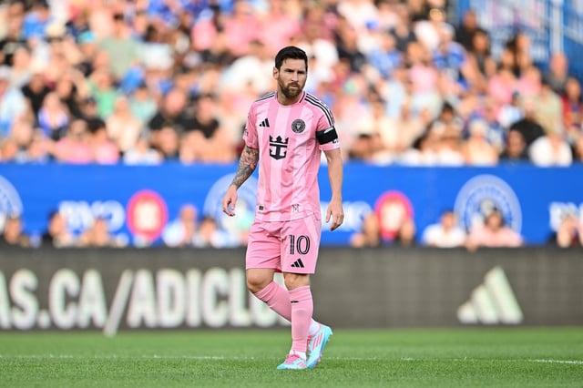 Lionel Messi, el capitán de Inter Miami, que visita a New England por la Major League Soccer.