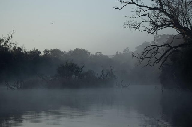 The winter chill has hit, with some parts of WA experiencing below freezing temperatures. Pictured: The Swan River.