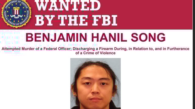 The FBI’s Dallas office is seeking 32-year-old Benjamin Hanil Song, a former Marine Corps reservist, in connection to the ambush on the Prairieland Detention Center in Alvarado, Texas.