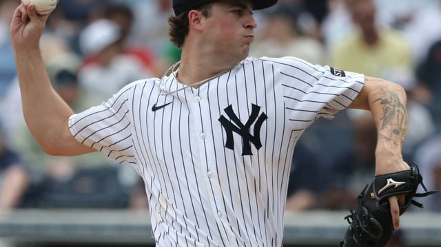 New York Yankees starting pitcher Cam Schlittler