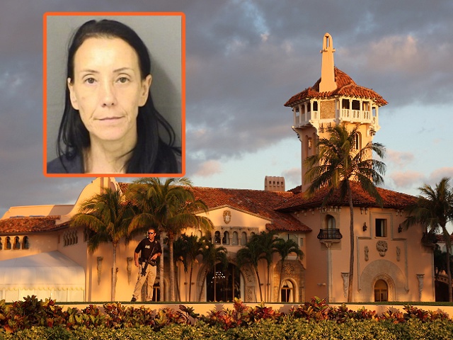 PALM BEACH, FLORIDA - MARCH 21: A Secret Service agent guards the Mar-a-Lago home of former President Donald Trump on March 21, 2023 in Palm Beach, Florida. Trump said on a social media post that he expects to be arrested in connection with an investigation into a hush-money scheme involving adult film actress Stormy Daniels and called on his supporters to protest any such move. However, it is unclear if he will be arrested or not. (Photo by Joe Raedle/Getty Images)
