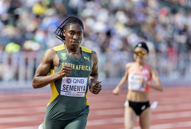 Caster Semenya startet für Südafrika.