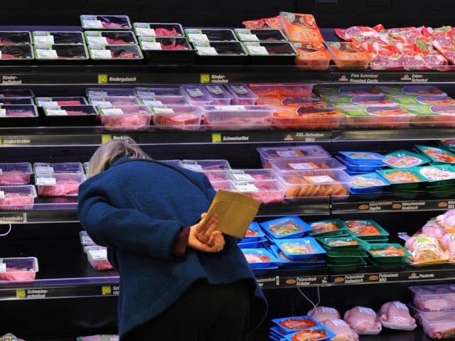 Fleisch im Supermarkt