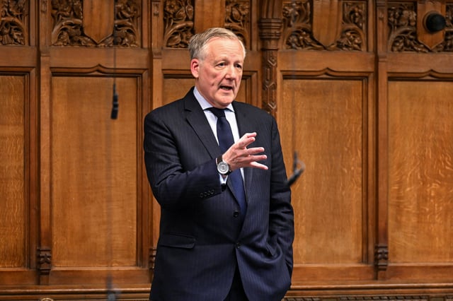 British MP Kevan Jones speaks during a debate regarding the Infected Blood Compensation Scheme at the House of Commons in London, Britain, May 21, 2024. UK Parliament/Handout via REUTERS/File Photo