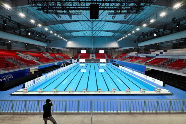 Media tour of the newly-constructed WCH Arena, one of the competition venues for the World Aquatics Championships 2025 which will be held in Singapore June 16, 2025. REUTERS/Caroline Chia/File Photo