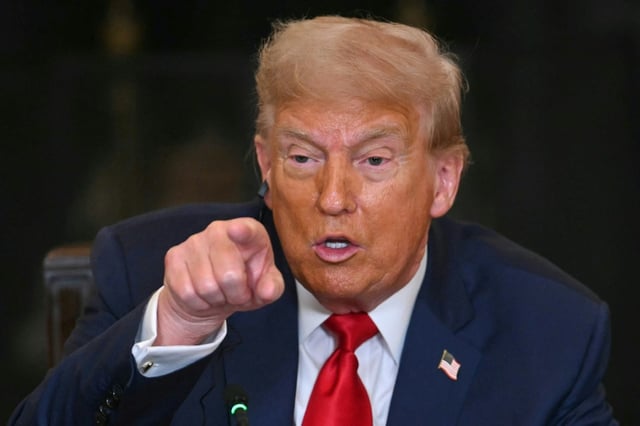 Trump am 9. Juli bei einem Treffen im Weißen Haus