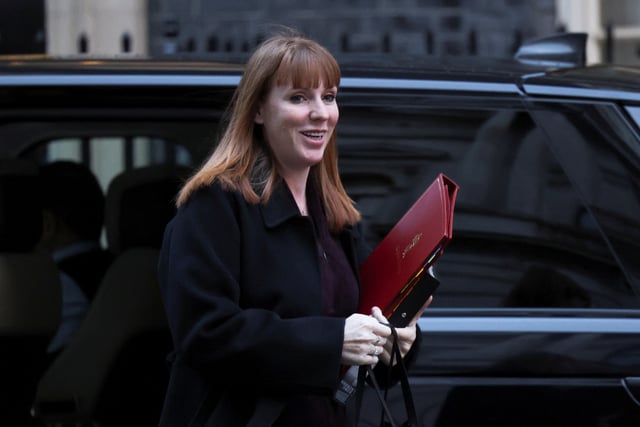 British Deputy Prime Minister Angela Rayner arrives for a cabinet meeting at 10 Downing Street in London, Britain, January 7, 2025. REUTERS/Hollie Adams/File Photo