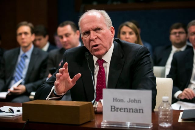 Former CIA Director John Brennan, along with former FBI Director James Comey are reportedly being investigated over the 2016 Russian interference campaign and subsequent investigations of Trump campaigns ties to Moscow. (AL DRAGO/THE NEW YORK TIMES)