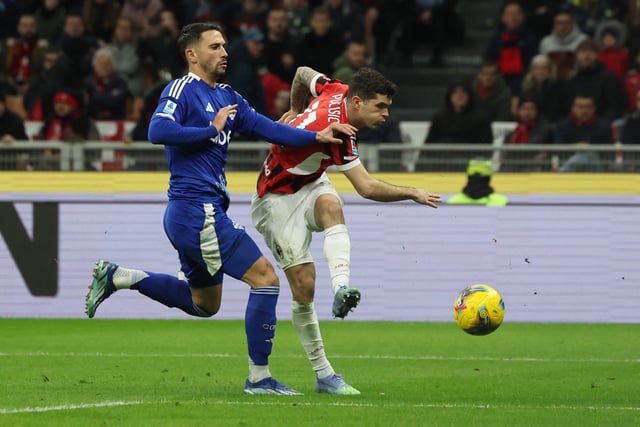 Soccer Football - Serie A - AC Milan v Como - San Siro, Milan, Italy - March 15, 2025 AC Milan's Christian Pulisic scores their first goal REUTERS/Claudia Greco/File Photo
