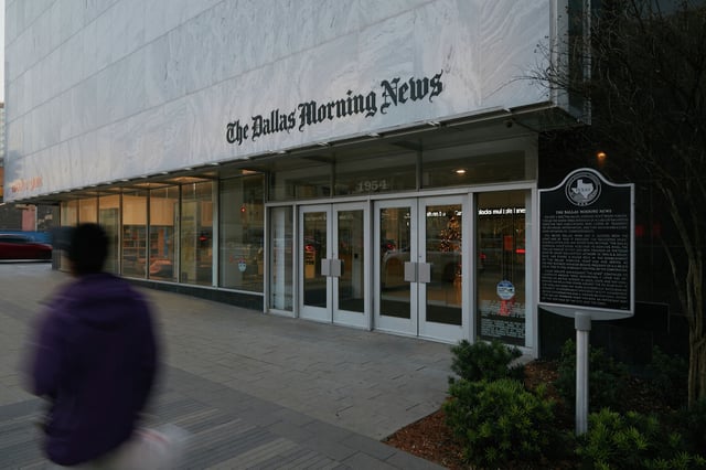 Hearst purchased the parent company of the Dallas Morning News, acquiring the 140-year-old newspaper and a marketing firm. 