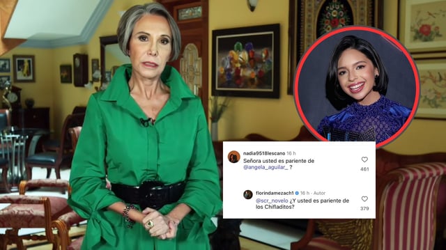 Florinda Meza responde a comparaciones con Ángela Aguilar tras críticas por bioserie de Chespirito.