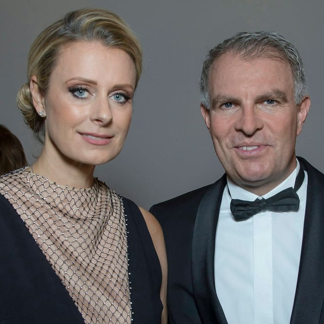 Carsten Spohr, Vorstandsvorsitzender der Deutschen Lufthansa AG, und seine Frau Vivian kommen zum VIP Empfang des 13. Semperopernballes Dresden.