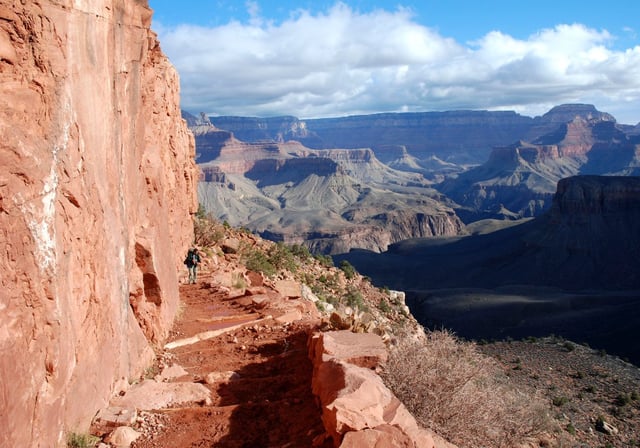 A file photo of the Grand Canyon National Park's South Kaibab trail.