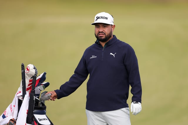 NORTH BERWICK, SCOTLAND - JULY 09: J. J. Spaun of the United States looks on during the pro-am prior to the Genesis Scottish Open 2025 at The Renaissance Club on July 09, 2025 in North Berwick, Scotland. (Photo by Andrew Redington/Getty Images)