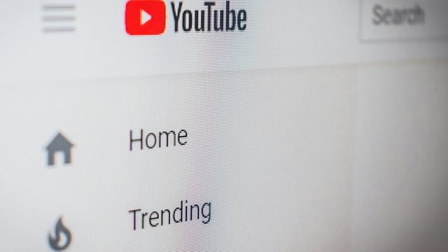 The YouTube homepage.