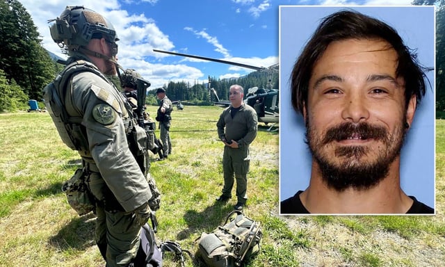 In this handout photo provided by the Snohomish County Sheriff&#39;s Office deputies participate in the search for Travis Decker, at an undisclosed location in Washington state, Friday, June 6, 2025. (Snohomish County Sheriff&#39;s Office photo via AP)
