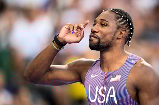 US sprinter Noah Lyles