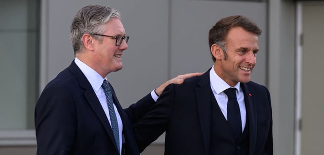 Der britische Premier Keir Starmer und Frankreichs Präsident Emmanuel Macron in London