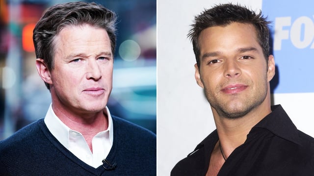 Billy Bush and Ricky Martin.