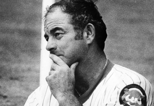 Cubs manager Lee Elia looks on during a loss to the Mets on Aug. 4, 1982, at Wrigley Field. (Frank Hanes/Chicago Tribune)