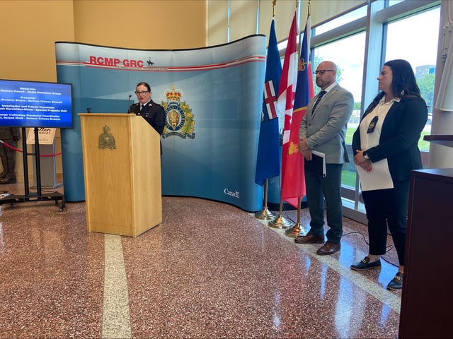 The Alberta RCMP have charged two men from Edmonton with human trafficking.