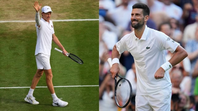 Novak Djokovic vs Jannik Sinner Wimbledon 2025 | Image: AP